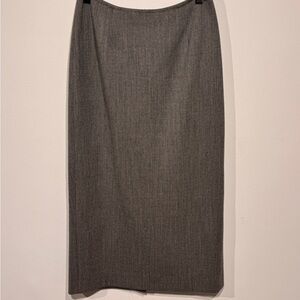 Donna Karan Wool Grey Pencil Skirt